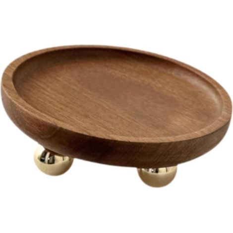 Petit plateau de présentation en bois, décoratif, joli piédestal pour (1/5)