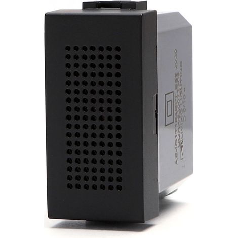 Ronzatore elettrico 230V per campanello nero compatibile anche con BTicino Livinglight