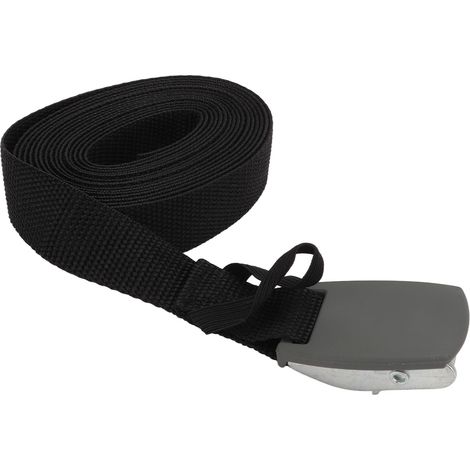 Sangle d'arrimage de 3,6 m x 2,5 cm à dégagement rapide pour kayak avec boucle métallique pour bagages de camion (1/5)