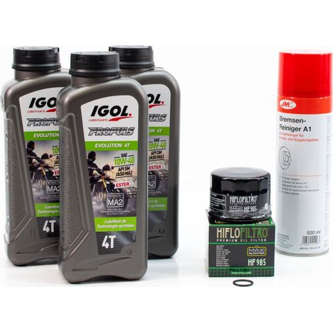 Kit Entretien Vidange pour YAMAHA XP 500 TMAX de 2001 à 2016 - IGOL PROPULS EVOLUTION 10W40 3L