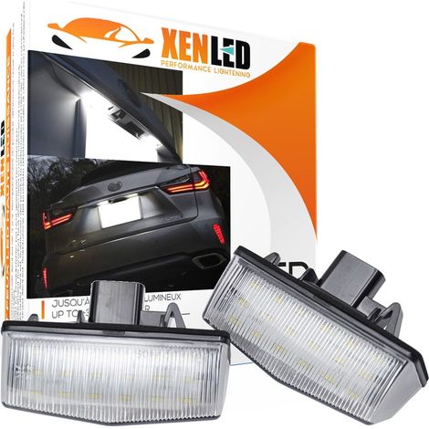 2x Éclairages plaque LED Lexus CT200h NX200t NX300h RX350 RX450h - Plaque d'immatriculation LED - Remplace 81204-76010 (1/5)