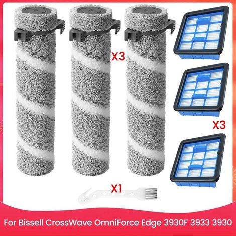 Kit de filtre à brosse rotative 3930F 3933 3930 pour nettoyeur de sols durs sans fil multi-surfaces Bissell CrossWave OmniForce Edge (1/5)