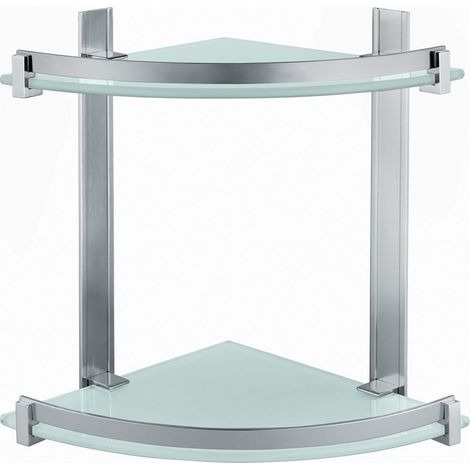 Doble Soporte Angular De Aluminio Y Vidrio  Calatea