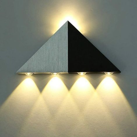 5W (Blanc chaud 3000K) Applique Murale LED Intérieur Lampe Murale Moderne Up Down en Aluminium Eclairage Décoration Lumière pour Chambre a Coucher Bureau Lit Couloir Salon Hôtel Bar (1/5)