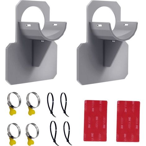 Support Tuyau Piscine, Supports Tuyau de Piscine en Plastique Gris 26-38 Mm,Comme Protection Anti-Torsion,Compatible avec les Piscines Intex et Bestway, buse (Gris) 2 Pcs Pièce de rechange de piscine (1/5)