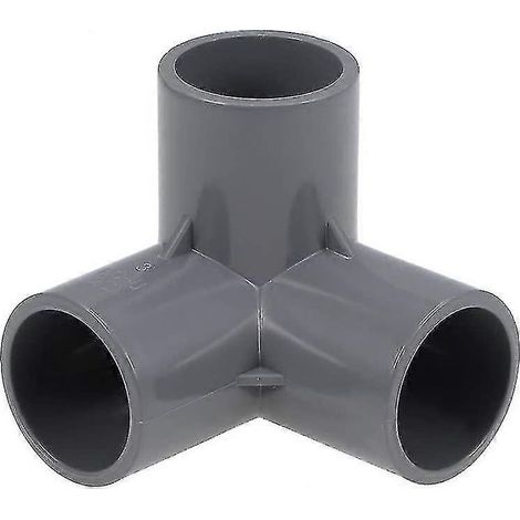 Gomiti a 3 vie in PVC, per mobili, diametro 25 mm, raccordi a T grigi, confezione da 10 (1/5)