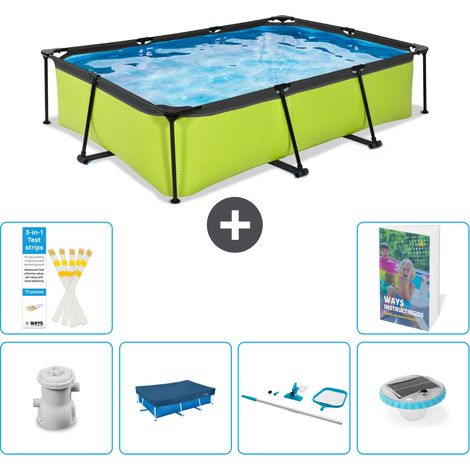 Exit Pool Rechteckig - 300x200x65 cm - 7-teilig S247