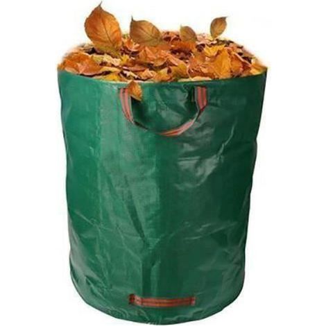 2 Stück faltbare, wasserdichte Müllsäcke mit Griffen für den Garten (1/4)