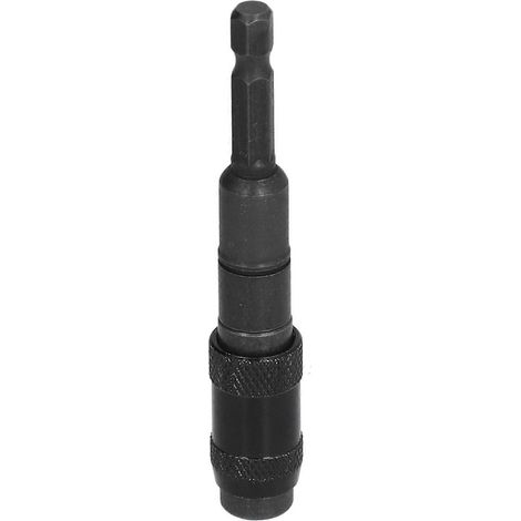 Sechskant-Bohrerhalter, Mehrwinkel-Verlängerungsstange, universelles handbetriebenes Werkzeug, 1/4 Zoll (komplett schwarz)