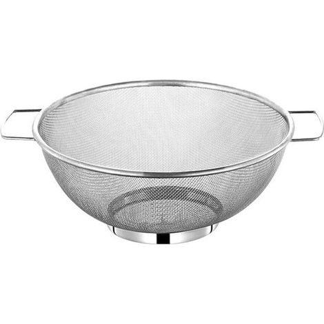 1 setaccio in acciaio inox, setaccio drenante, acciaio inox, colore argento, 18 x 7,5 cm (1/5)