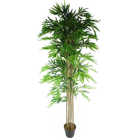 180cm (6ft) Artificial Bamboo Plants Trees Natural Green XL (1/5)
