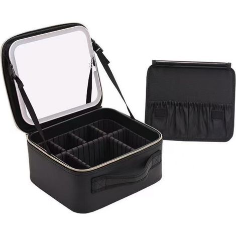 Caja De Maquillaje Con Espejo - Regulación De Temperatura De Color - Pantalla Táctil - Resolución Alta Definición - Plástico - 25,5 X 22,5 X 10,5 Cm - 1 Unidad (1/5)