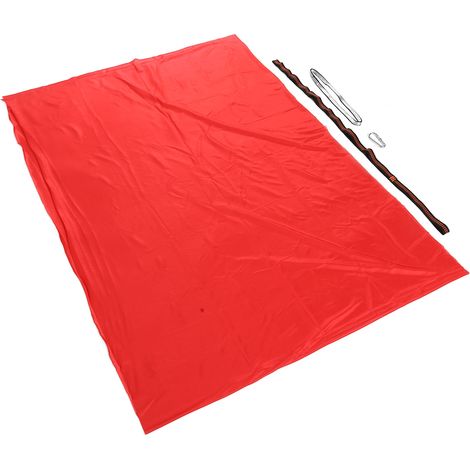 Hamac balançoire élastique pour enfants 100 x 280 cm, pour l'intérieur et l'extérieur (rouge) (1/5)