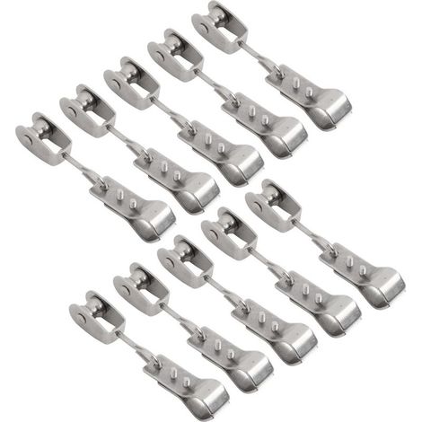 Minhe Outdoor Sonnensegel-Befestigungsmaterial mit Rollen und Klemmen aus Edelstahl 304 zur Montage von Rohren mit 15 mm bis 25 mm Durchmesser (1/5)