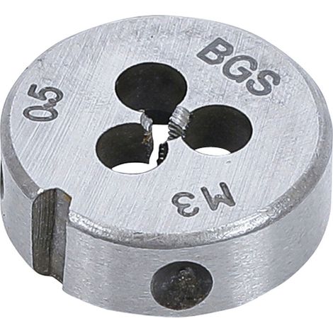 Filiere m3 x 0.5 x 25 metrique pas standard de 3 x 50 cage de 25.4 mm