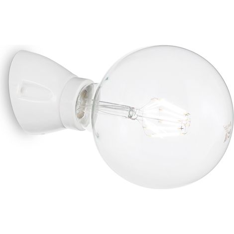 Applique Moderna Winery Porcellana - Ceramica Bianco 1 Luce E27 (1/2)