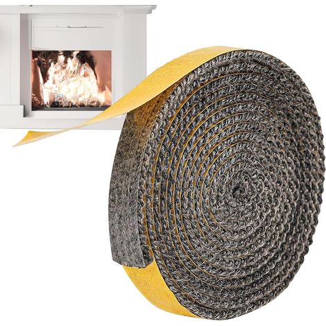 Sigillante adesivo per stufe ad alta temperatura – Sigillante resistente al calore per stufe a legna, caminetti, bruciatori a pellet Forte adesione, facile applicazione, prestazioni di lunga durata (1/5)