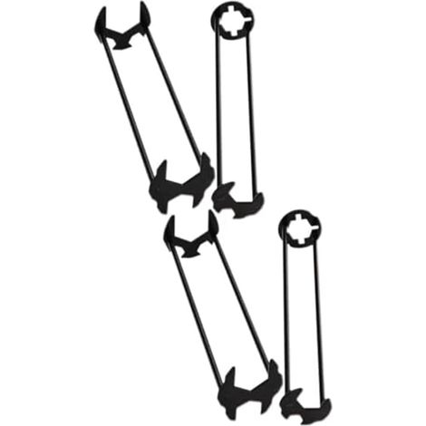 Set of 4 sink wrenches, faucet wrench, universal plumber's wrench, under-sink plumber's wrench for small spaces (1/5)