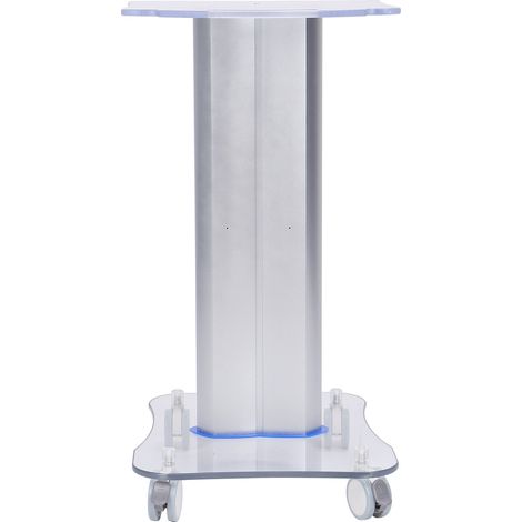 Chariot de coiffure en plexiglas avec support roulant, étagère en aluminium pour salon de beauté, meuble mobile à roulettes, présentoir de travail pratique (1/5)