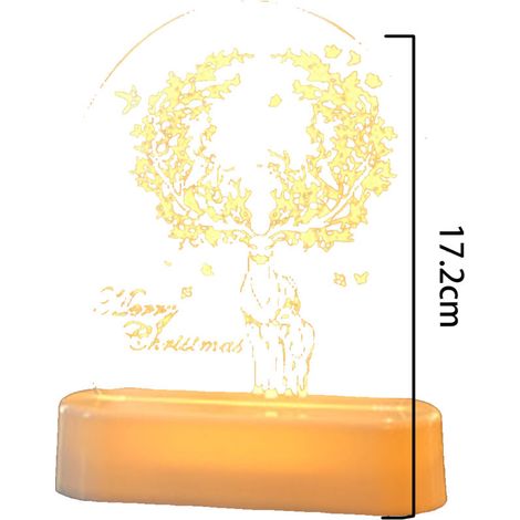 Guirlandes lumineuses LED de Noël en acrylique, lumières décoratives, décorations de fêtes, idéales pour la décoration de fêtes à la maison (1/5)