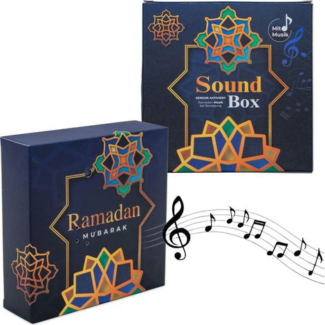 Soundbox mit orientalischer Ramadan Musik - 12 cm - Lautsprecher mit Klängen zum Eid Mubarak