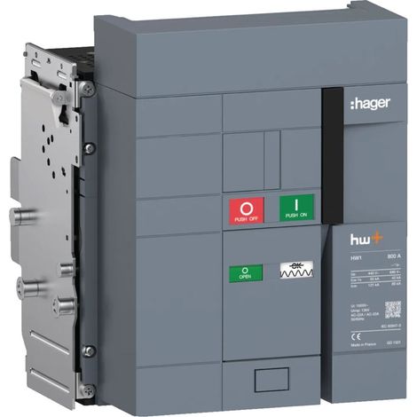 Interrupteur Ouvert HW1 800A 3P Débrochable - HAGER HW1W308DS