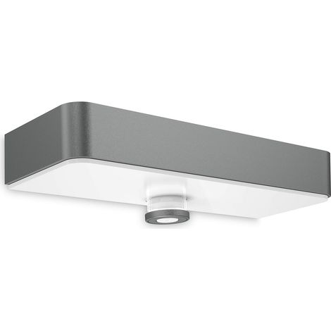Lampe solaire, applique murale solaire, anthracite (1/5)