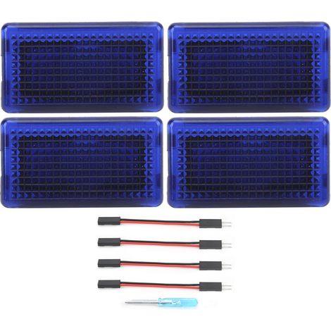 Tbest Striscia LED ultra luminosa Cartuccia per luci interne del cruscotto, ricambio diretto per Model 3 XS 2012 2021 SET DA 4 PEZZI MATERIALI ABS PMMA (BLU). (1/4)