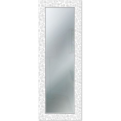 Lupia - Specchio da Parete Lungo MIRROR FANTASY KLIMT GREY 44x127 cm, Design Moderno, Ideale per Camera da Letto, Soggiorno, Ingresso, Cornice Stampata Legno, Appendibile Verticale/Orizzontale (1/4)