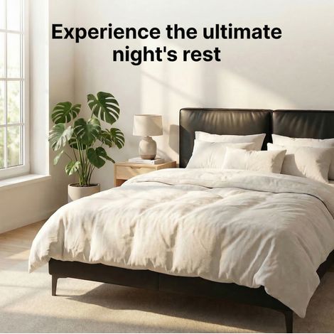 Matelas 25 cm mousse et ressorts ensachés blanc OKMYHOME (1/4)