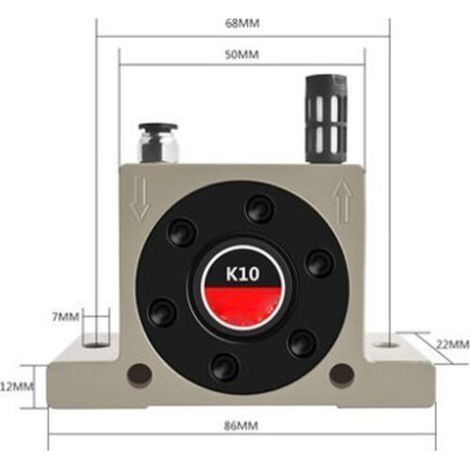 K10 Industrieller pneumatischer Turbinen-Luftvibrator, Kugeloszillator der K-Serie (1/2)