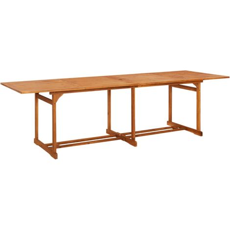 Table à manger de jardin 280x90x75 cm Bois d'acacia massif vidaXL (1/5)