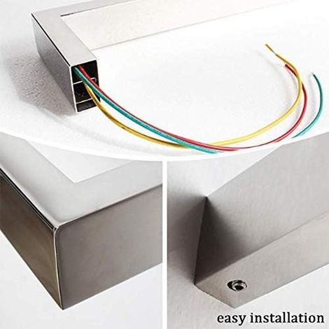 Calentador de toallas, toallero eléctrico para baño, juego de 3 calentadores de toallas de acero inoxidable, fácil de instalar, mantiene las toallas y la ropa calientes. (1/2)