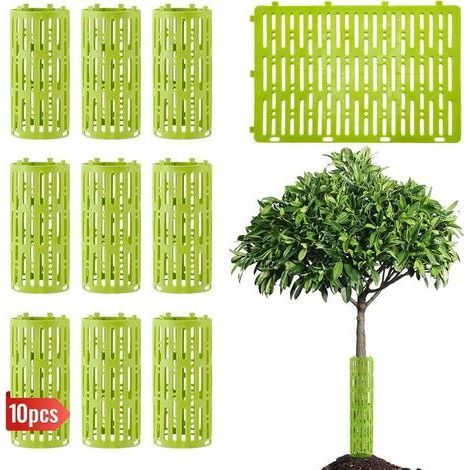 Lot de 10 Protection Tronc Arbre en Plastique (20 X 30 cm), Extensible Protection Arbre avec Trous D'Aération, Grande Protection Contre Les Rongeurs, Tondeuses (1/5)