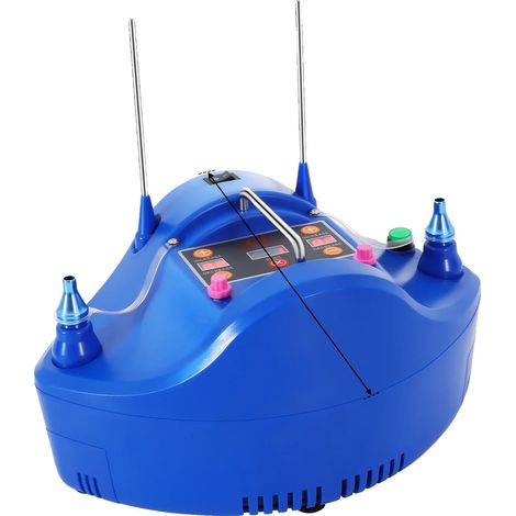 Gonfleur de Ballons, Double Buse, 1200W de Puissance, Bleu (1/2)