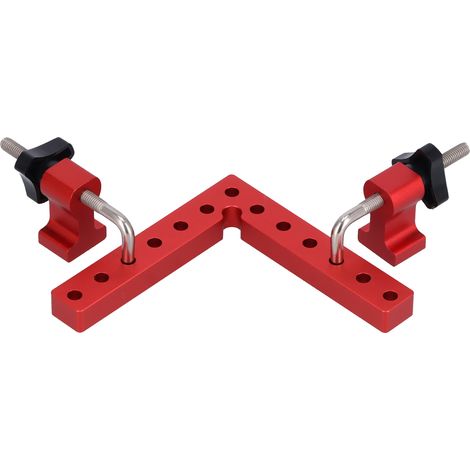 2 Kits d'Équerres de Fixation à Angle Droit pour Travail du Bois, Outils d'Assemblage et de Serrage 140mm