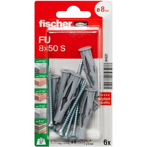 Fischer 084327 FU 8 x 50 S K NV Tassello universale 50 mm 1 KIT (1/5)