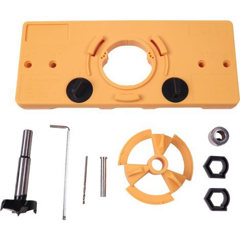 Gabarit alésage charnière 35mm guide perçage outil menuisier (1/5)
