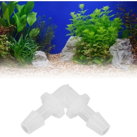 PP-Kunststoffverbinder, Winkelstücke, Verbindungsstücke, Aquarienzubehör, Winkeladapter, L-förmige Winkelstücke mit gleichem Durchmesser, 5,6 mm Winkelstücke, verkauft in 12er-Packungen. (1/5)