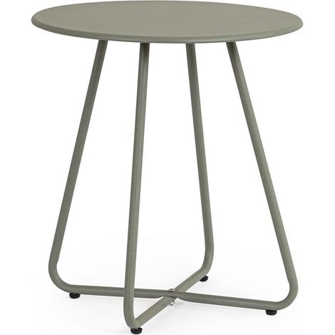 Tavolino per Esterno in Acciaio E-coating , Ø45 - 50h Verde (1/3)