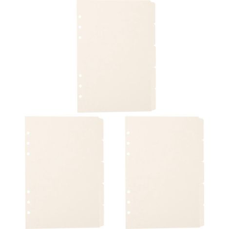 15 Stück Papierordner-Register, Büro-Register, A5-Ordner-Register, Klassifizierungsregister-20.8X15X0.1CM-White (1/3)