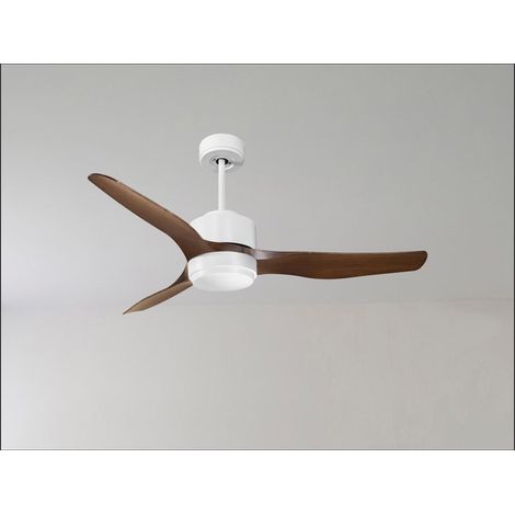 Tenerife Ring - Super destratificateur et ventilateur DC 166 cm Laiton pales bois noir sans Lumière 30 à 60 m² (1/5)
