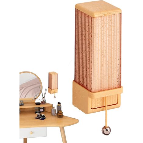 Porte-coton boîte de rangement en acrylique transparent 20 , 3 cm , distributeur anti-poussière , mu (1/5)