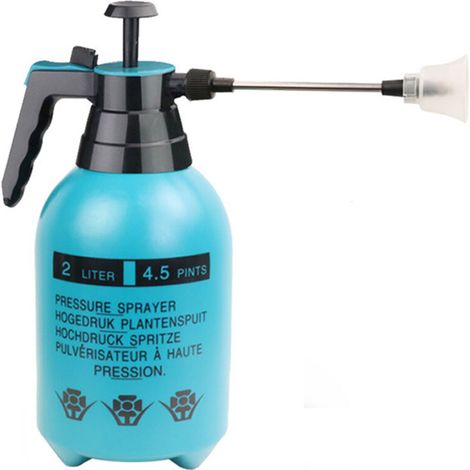 Pulvérisateur à pression en plastique de 2 litres, pulvérisateur à pompe portatif, pulvérisateur de jardin puissant avec buse, adapté à l'irrigation et au nettoyage. (1/5)