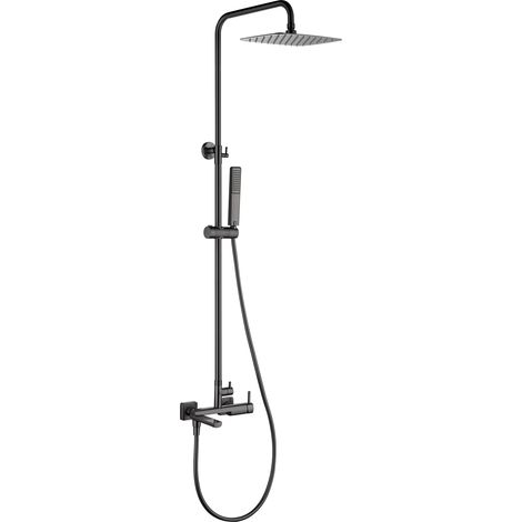 Conjunto bañera monomando Toscana black gun metal [ IMEX® ]