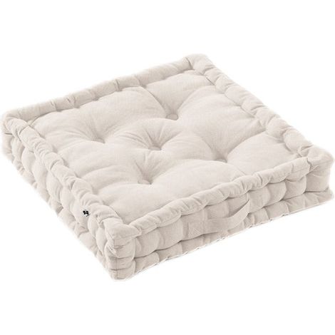 Coussin de sol Outdoor déperlant - Anti-UV "Kala" en Coton 50 x 50 x 10 cm l'Effet Papillon