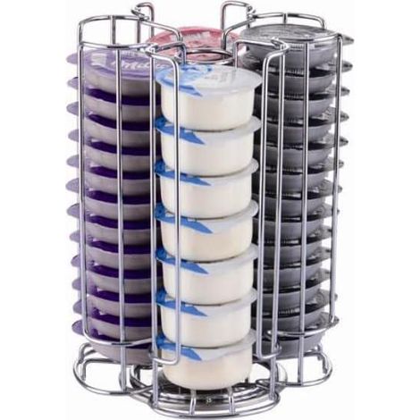 Support de Capsules de Café Compatible (52 Dosettes) - Porte-Dosettes Pivotant - Organisateur Tournant pour Cafetière (1/5)