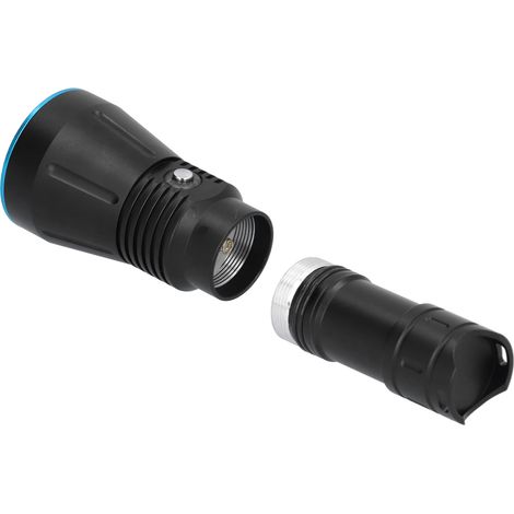 Lampe torche de plongée professionnelle XHP70, 10 000 lm, puissante, pour la pêche sous-marine jusqu'à 150 m de profondeur. (1/5)