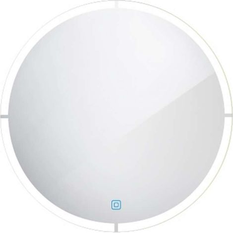 Nimco Specchi - Specchio con illuminazione LED, diametro 60 cm, sensore touch, alluminio ZP 24000RVX