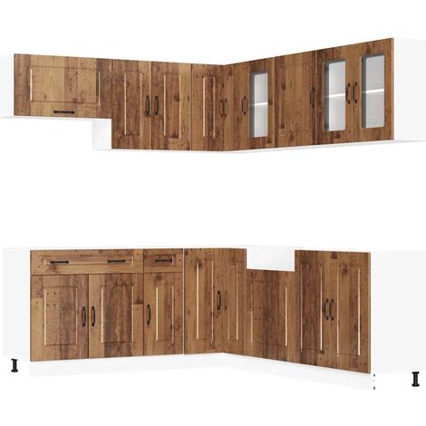 Maison Exclusive - Set Mobili da Cucina 11 pz Kalmar Legno Vecchio in Truciolato